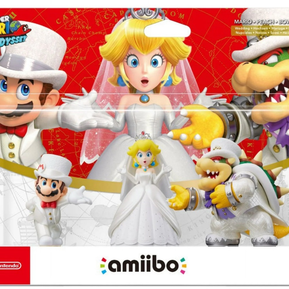 Nintendo Amiibo Wedding Trio - Mario, Peach, Bowser